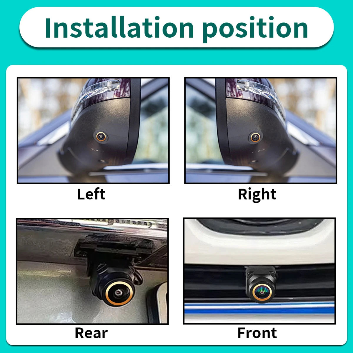 AHD 1080P 360° Panoramic Camera Rear / Front / Left / Right 3D 360 Bird View Panoramic Accessories For Car Android Radio