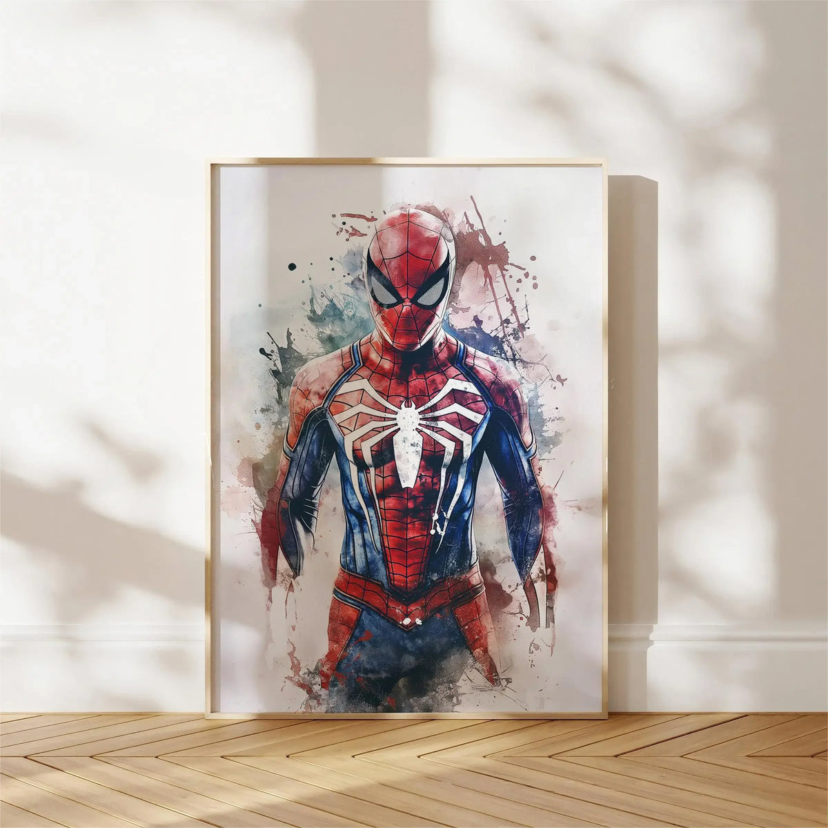 1pc frameless Watercolor Dripping Art Superheroes Prints Posters SpiderMan Iron Man Canvas Painting Marvel Wall Art for Kids Roo