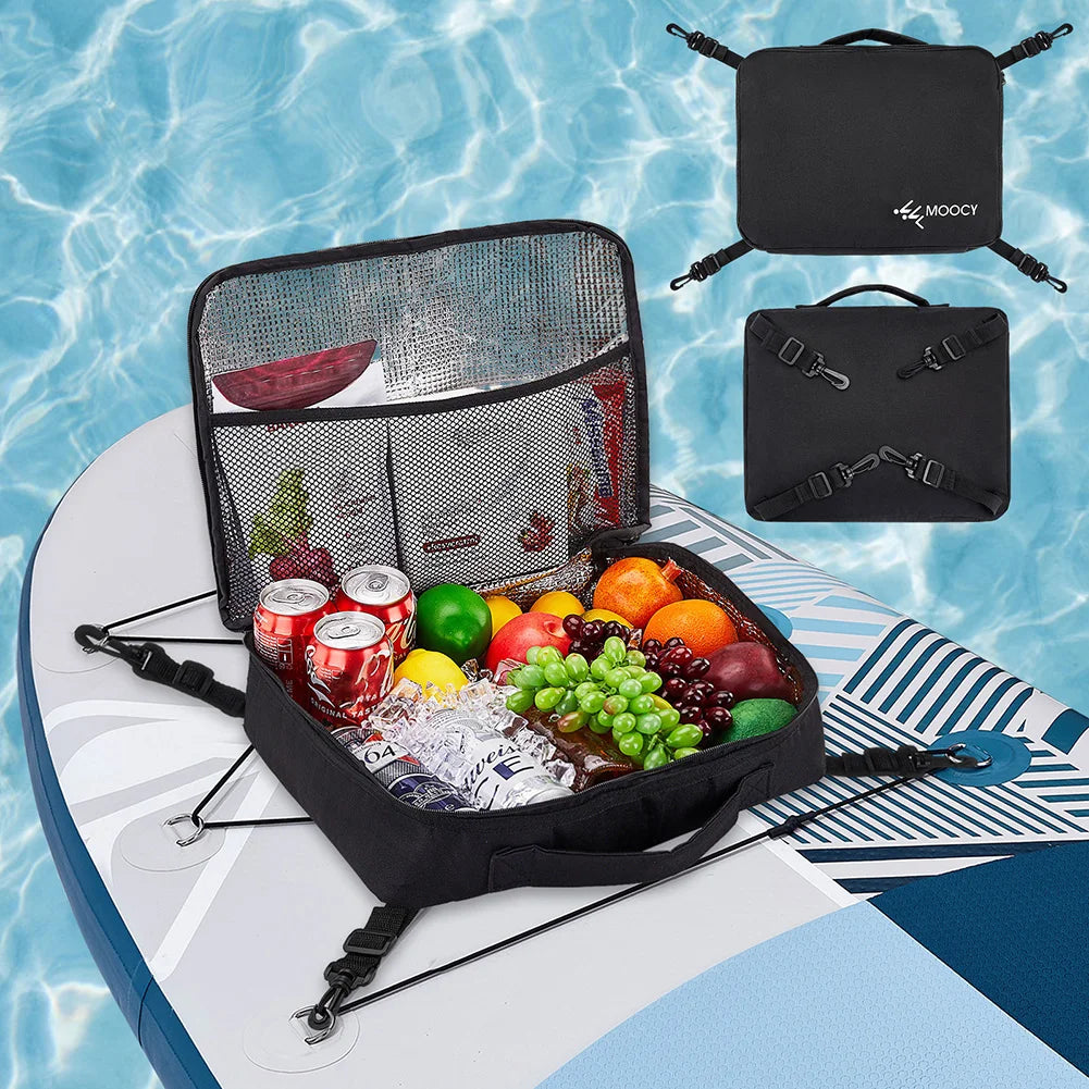 Portable Deck Cooler Pouch Waterproof Sup Paddle Board Accessories Bag Paddleboard Cooler Deck Bag for Paddleboard Camping Kayak