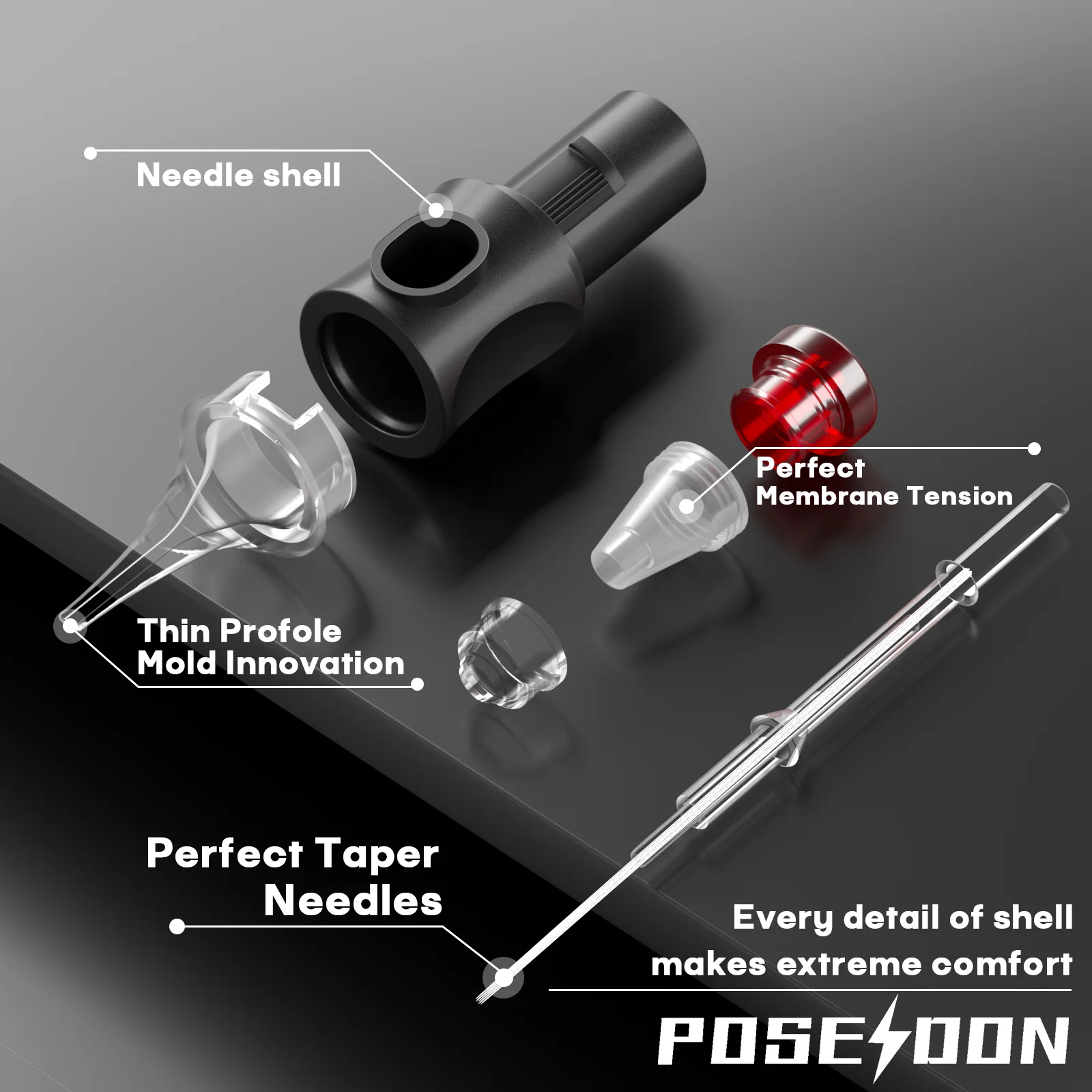 Tattoo Kit POSEIDON V5 Cool Tattoo Pen Kit For Permanent Makeup Tattoo Machine Kit Good Quality Tattoo Power Supply Tattoo Gun K