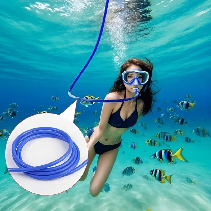 Foldable Dry Snorkel Silicone Anti Choking Swimming Snorkel Single Tube Snorkeling Breathing Tube for wimming Diving