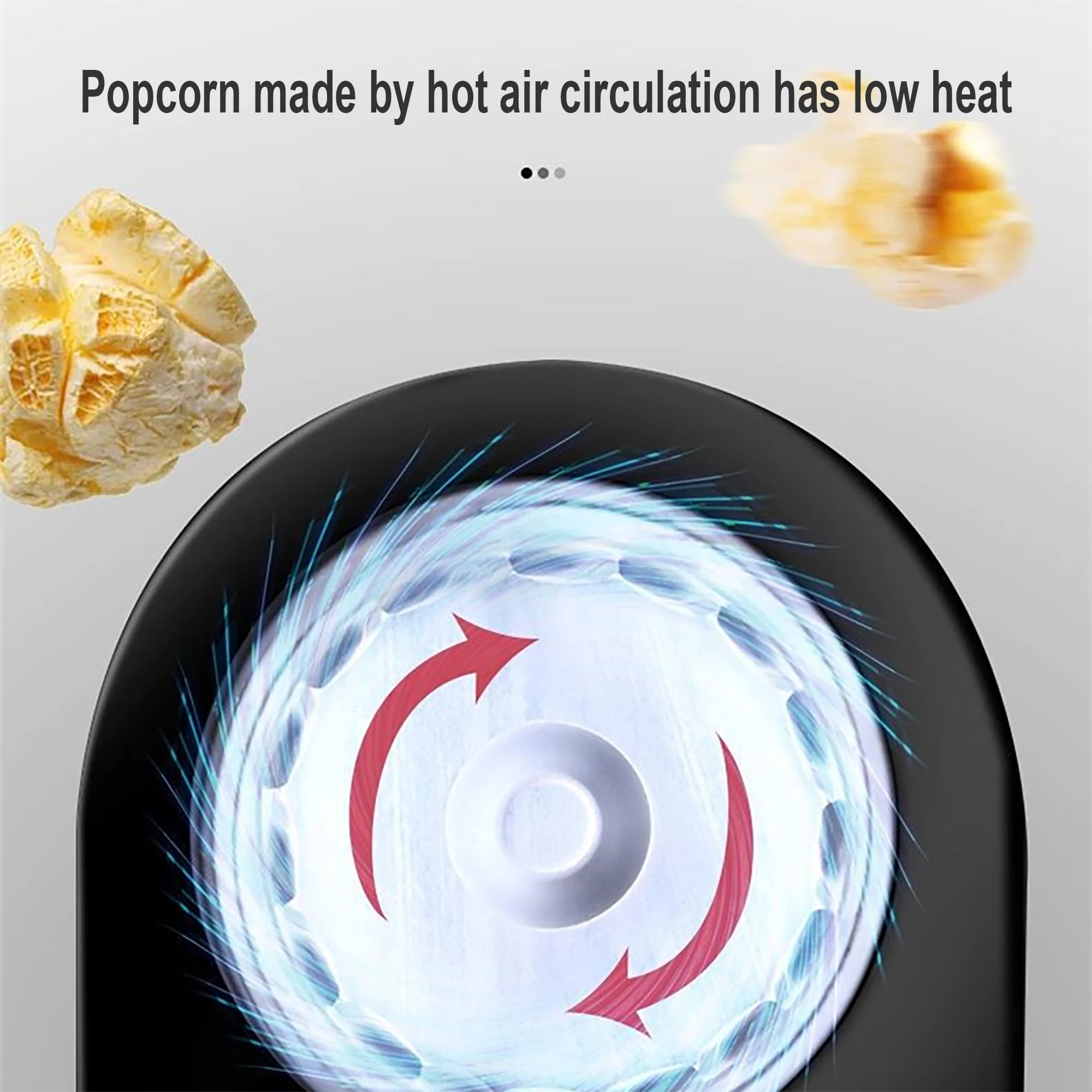 Enjoy healthy and delicious popcorn at home with this hot air oil-free popcorn maker—perfect for a guilt-free snack!
