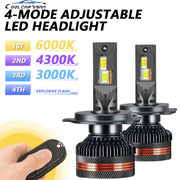 EAGLEVISION LED High Power Canbus Remote Control HeadLamp 3000K/4300K/6000K Lighthouse 9005 9006 9012 H1 H4 H7 H11 12V 24V