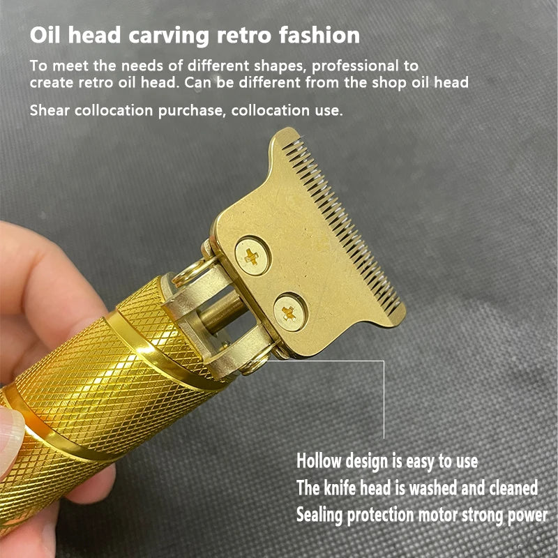 Achieve precise grooming with this professional wireless electric hair clipper and shaver—designed for men who want a smooth, effortless haircut anytime, anywhere!