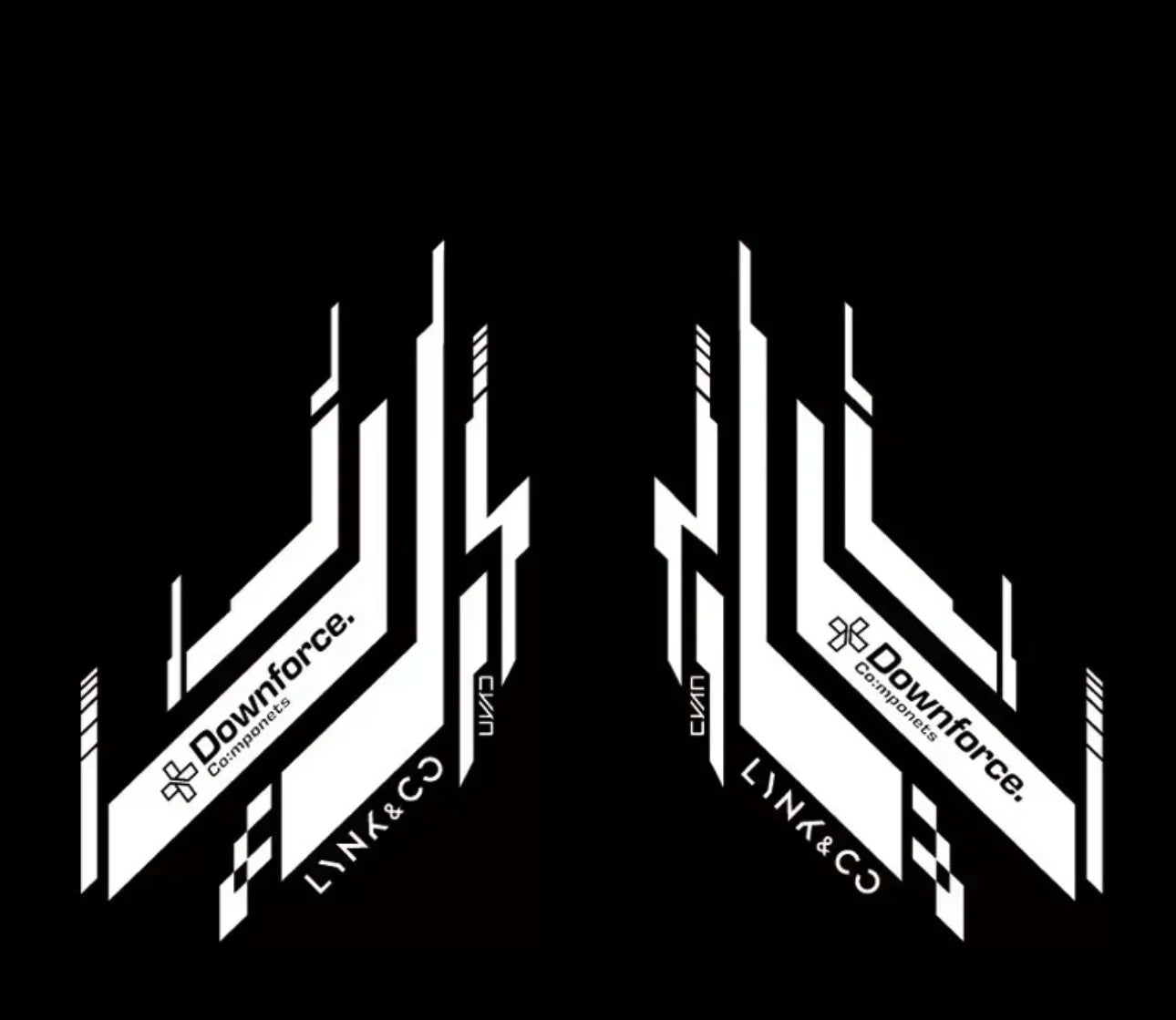 2pcs Led Car Door Welcome Logo Light for Lynk&Co 01 02 03 05 09 2017-2024 Auto Laser Projector Ghost Shadow Lamps