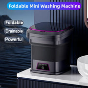 13L Foldable Portable Washing Machine Fully Automatic Home Dorm Mini Small Underwear Panties Cleaning Machine