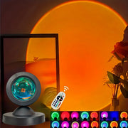 USB Remote Control, Dynamic Color Changing LED Light - Creates Warm Hom, 1pc Vibrant Sunset Projection Light - 16-Color Spectrum