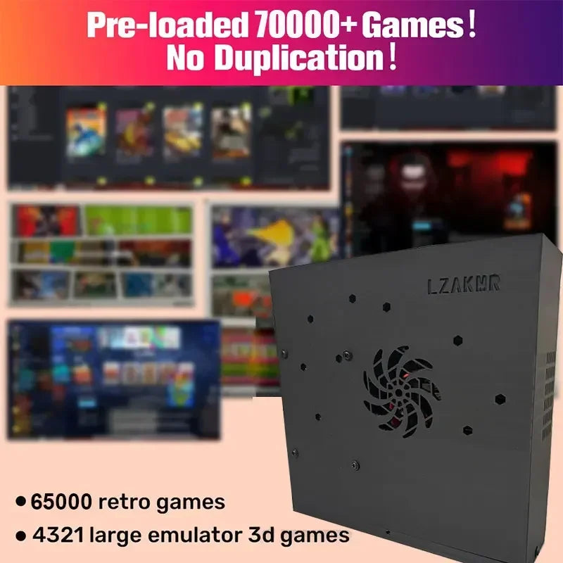 Retro Gaming Console 70000+ Games 500GB T8 Loaded For Wii PS2 DC PSP GAMECUBE Plug-and-Play On TV Windows 11 Children's Gift