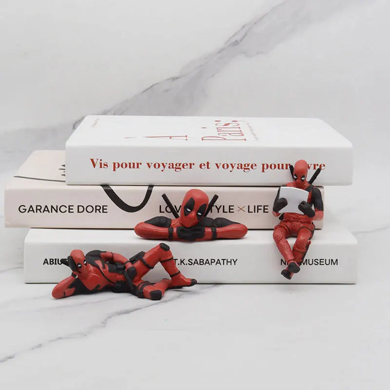 Anime Deadpool Action Figure Car Interior Decoration Toy Pendant Car Accessories Model Mini Doll Figurine Kids Toys Gift