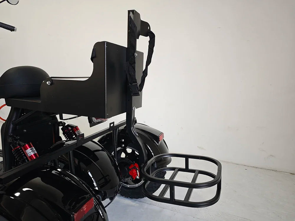 Experience high power and off-road capabilities with these 3000W and 2000W 3-wheel electric scooters. Perfect for adventurous rides and off-road terrain exploration.