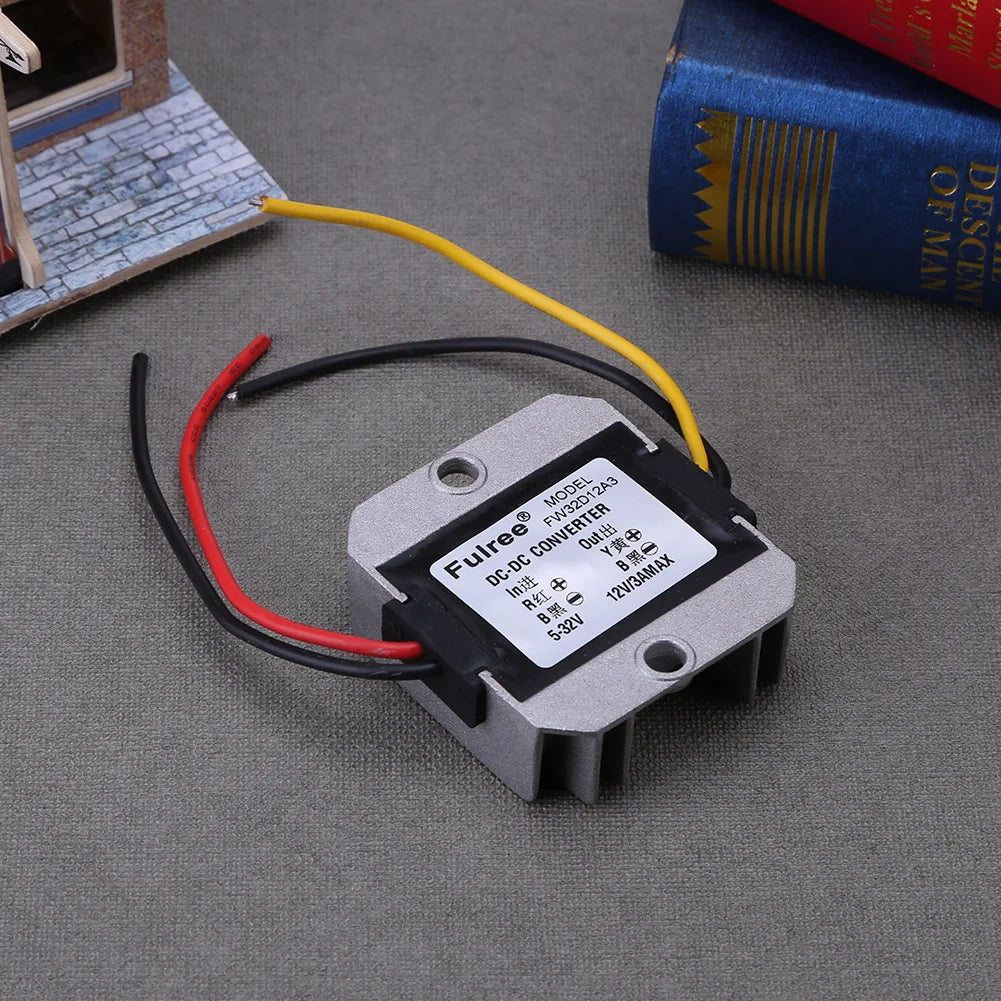 DC 5-32V to DC 12V 3A 36W Stabilizer Transformer Regulator Automatic Step Up Down Voltage Module LED Solar Car Power Converter
