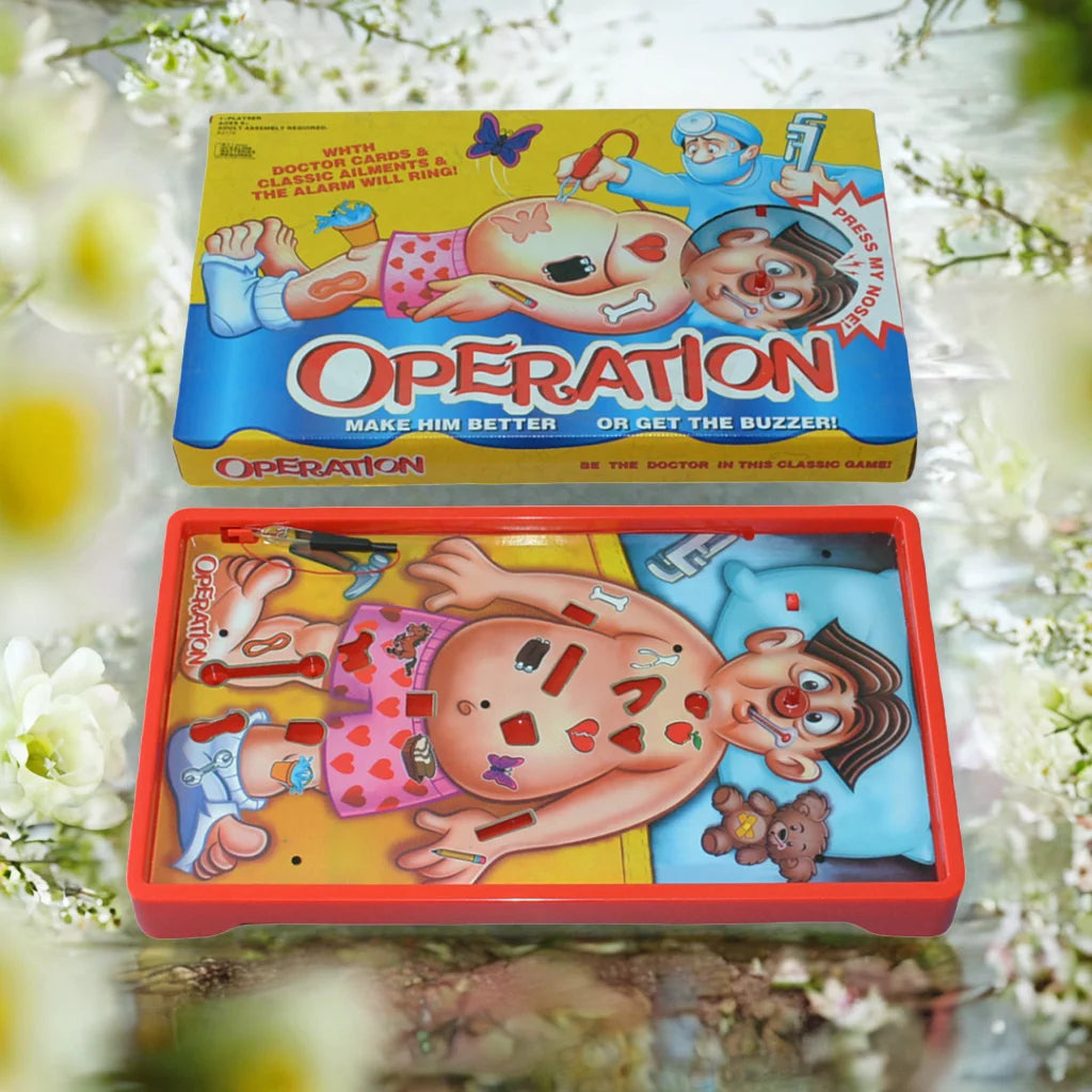 《Operation》, a Simulation Rescue Game, Circuit Game, Imitation of a Doctor's Operating Table, Interactive Game That Requires Careful Attention to Human Balance, Board Game, Suitable as a Gift, Ideal for Parties