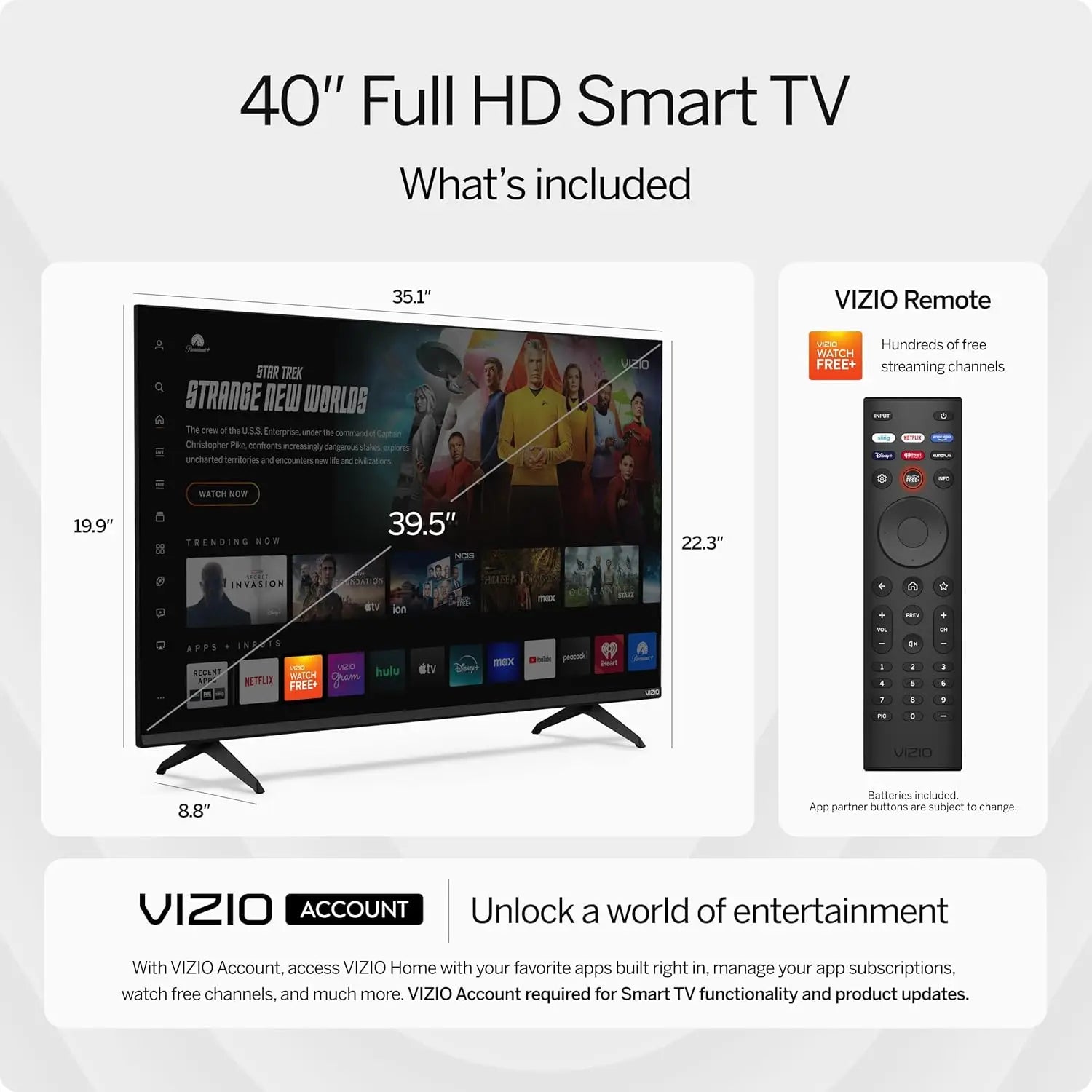 40-inch Full HD 1080p Smart TV