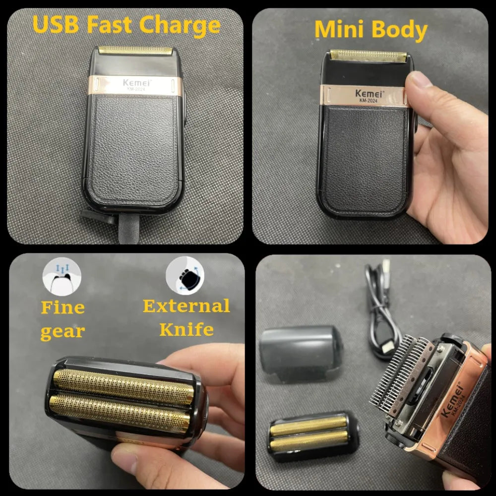 Achieve precise grooming with this professional wireless electric hair clipper and shaver—designed for men who want a smooth, effortless haircut anytime, anywhere!