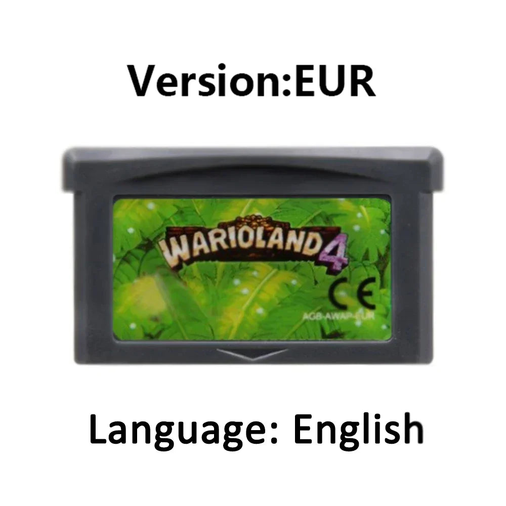 Mario GBA Games cards EUR USA Version