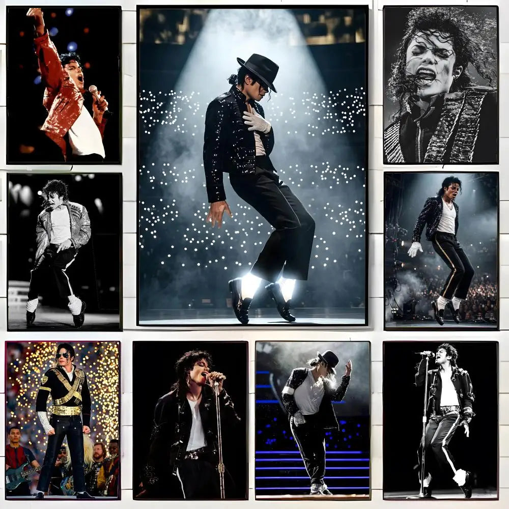 MJ Michael Jackson Poster Wall Art Print Decorative Mural Home Decor Gift Unframed