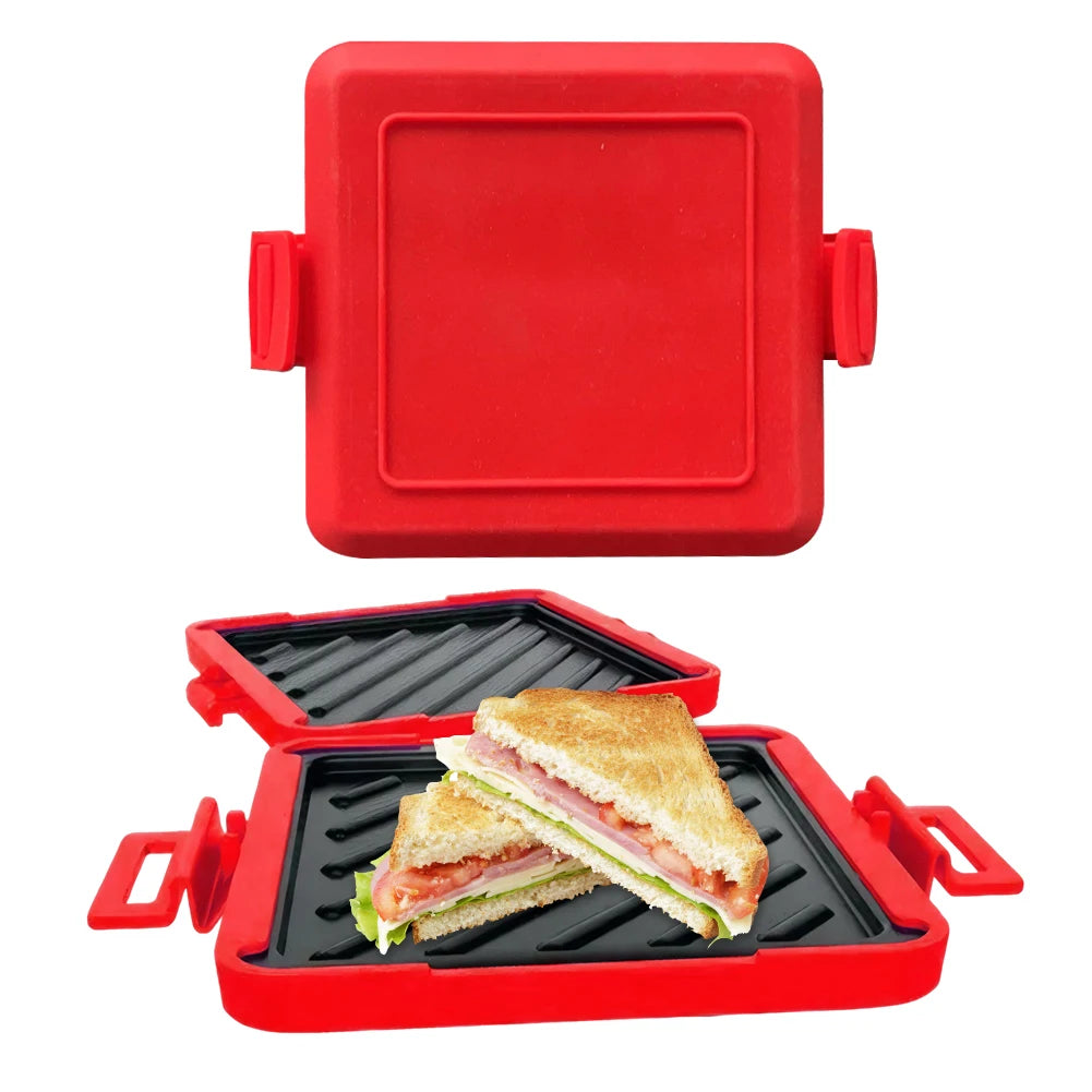Microwave Toastie Maker No Electricity Microwave Sandwich Maker Time Saving Microwavable Toast Maker for Fast Breakfast