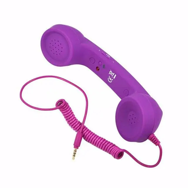 Enjoy classic style and clear conversations with this retro mobile phone handset microphone headset—combining vintage looks with modern functionality!