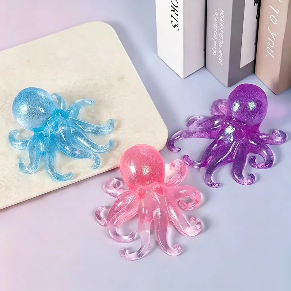 New Jellyfish Squishy Kneading Music Adult Stress Relief Squeeze Sensory Toys Decompression Simulation Jellyfish Party Gift
