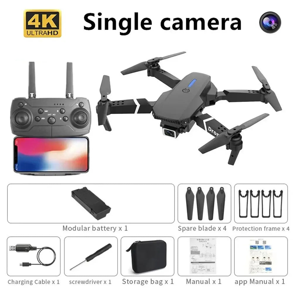Capture stunning aerial footage with this professional foldable RC drone—featuring an HD 1080P camera, WiFi FPV, height hold, and quadrotor design for smooth flights!