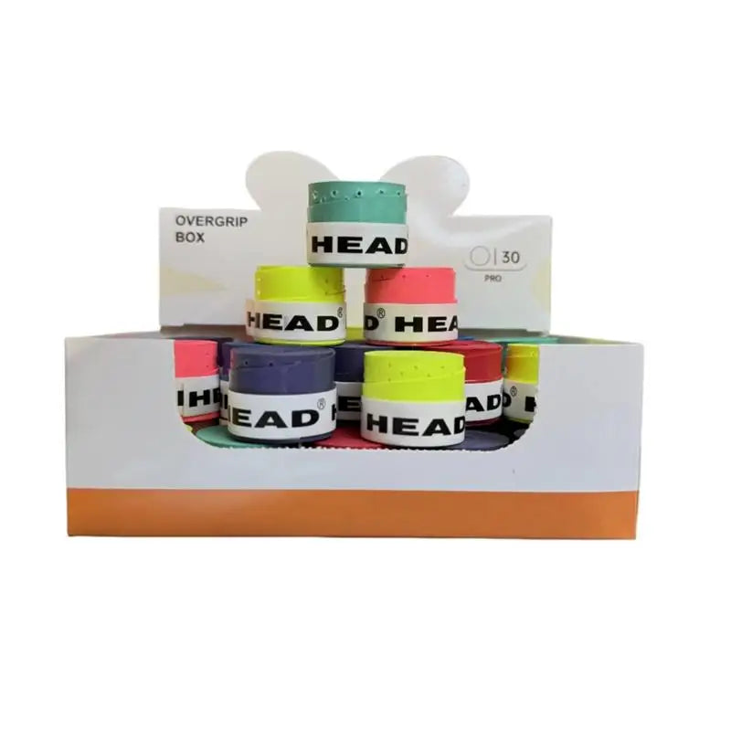 30pcs HEAD Tennis racket Overgrip Tennis Grips dry feel Racquets Wraps Hand Glue Overgrips Non-slip Tenis Fishing Grip