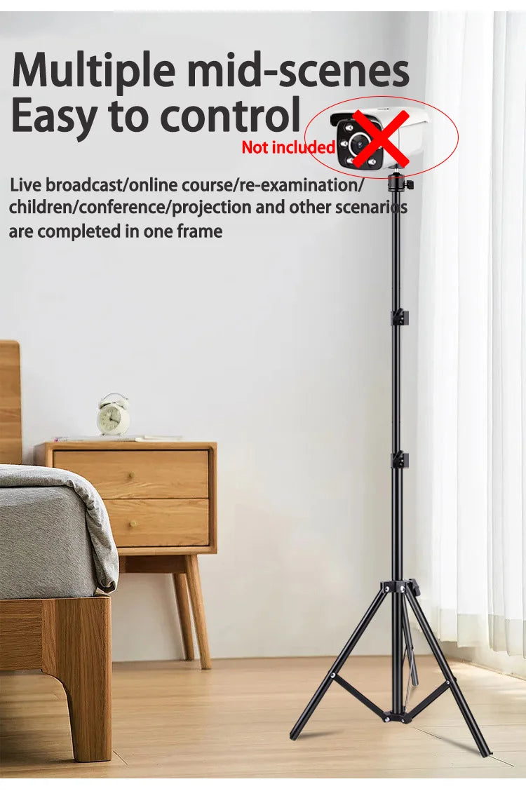 Projector stand live tripod portable photo video selfie flat-standing folding mobile phone stand triangular wholesale