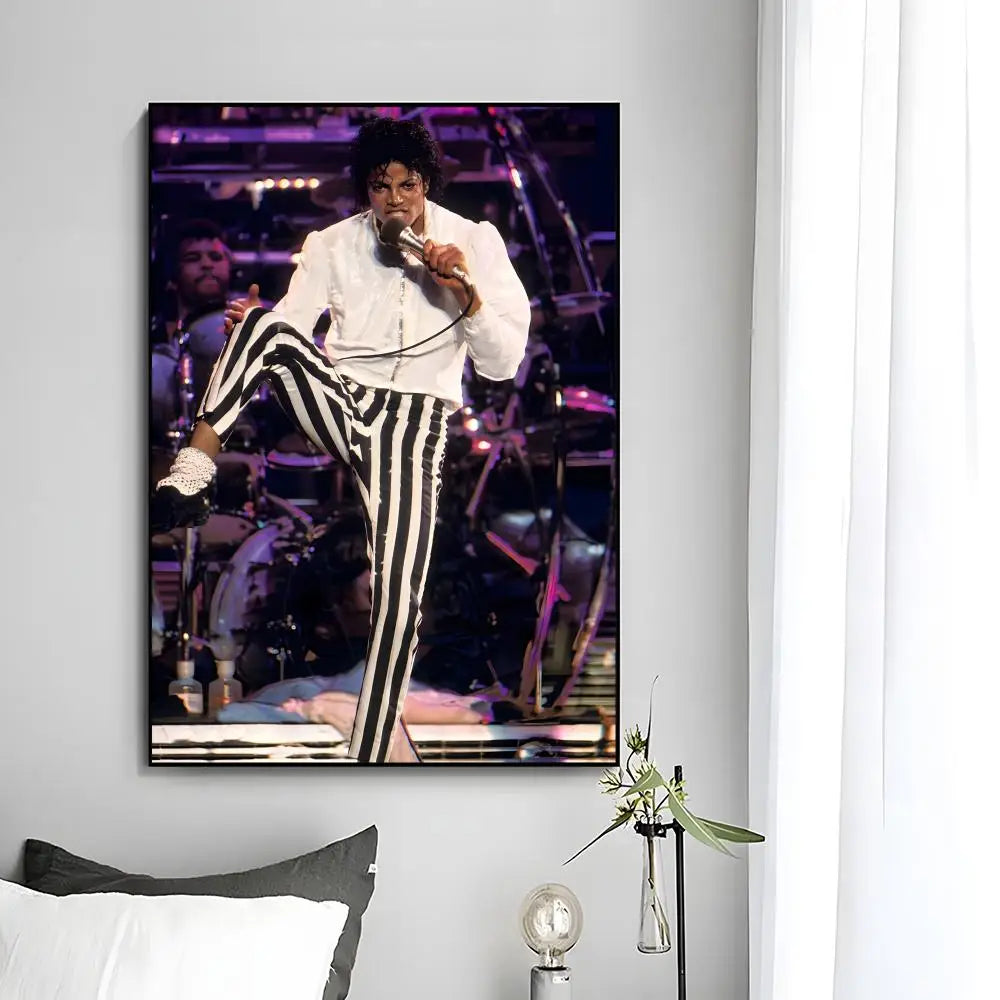MJ Michael Jackson Poster Wall Art Print Decorative Mural Home Decor Gift Unframed