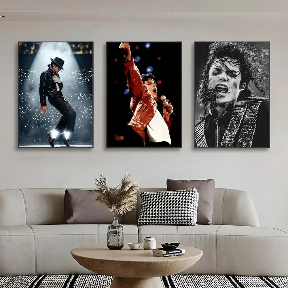 MJ Michael Jackson Poster Wall Art Print Decorative Mural Home Decor Gift Unframed