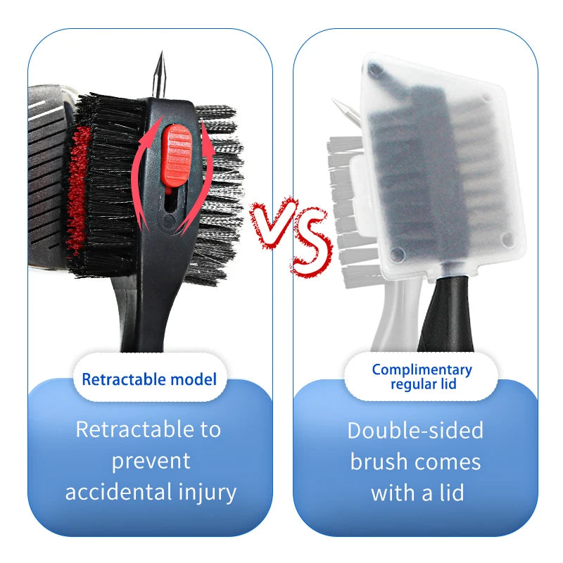 Golf Club Cleaner Golf Cleaning Brush With Carabiner Groove Sharpener Cleaner Multi Style Golf  Sports Accessories Drop Ship