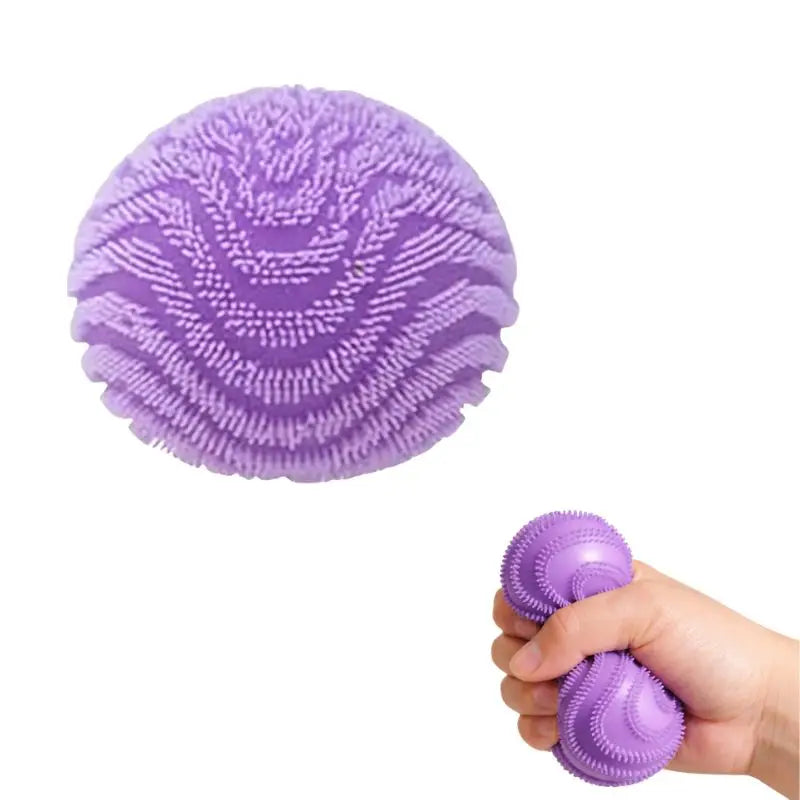 Schylling Nee Doh Fuzz Ball Wonder Waves Textured Fidget Ball Sensory Squeeze Blind Box Toy Stress Relief for Adults Kids