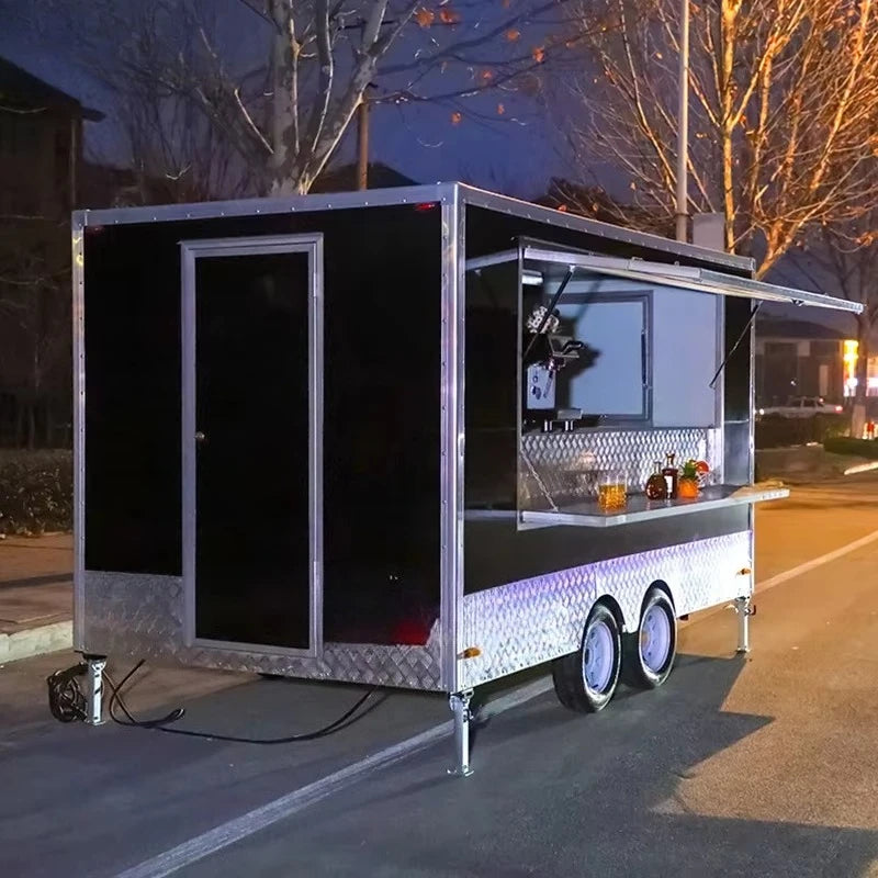 Customized Modern Shawarma Large New Crepes Food Truck Car Bakery Fruit Shape For Sale Europe Mobile Food Trailer