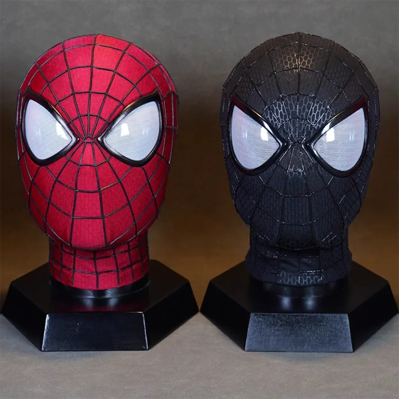 Handmade Spider-Man 2 Movie Accuracy Garfield Version Cosplay Mask Peter Parker Handicraft Collectible Item For Gift
