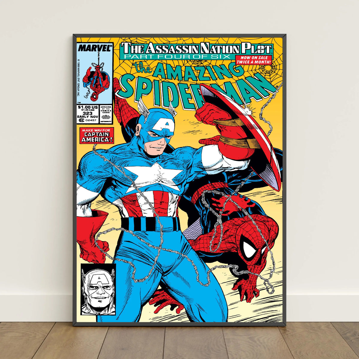 Spiderman Comic Book Covers Poster _ Peter Parker Wall Art _ Movie Canvas Print