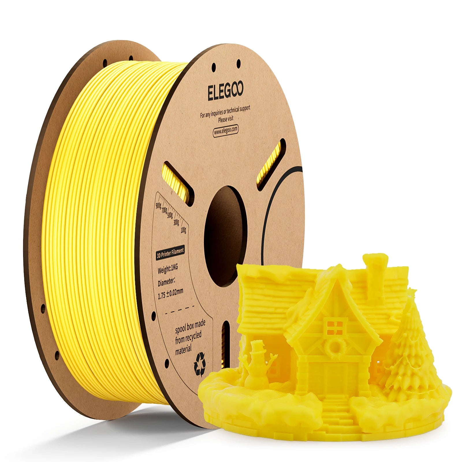 ELEGOO 1.75mm PLA Filament 1kg Plastic 3D PLA for 3D Printer Consumables Material for FDM 3D Printer NEPTUNE 3 PRO