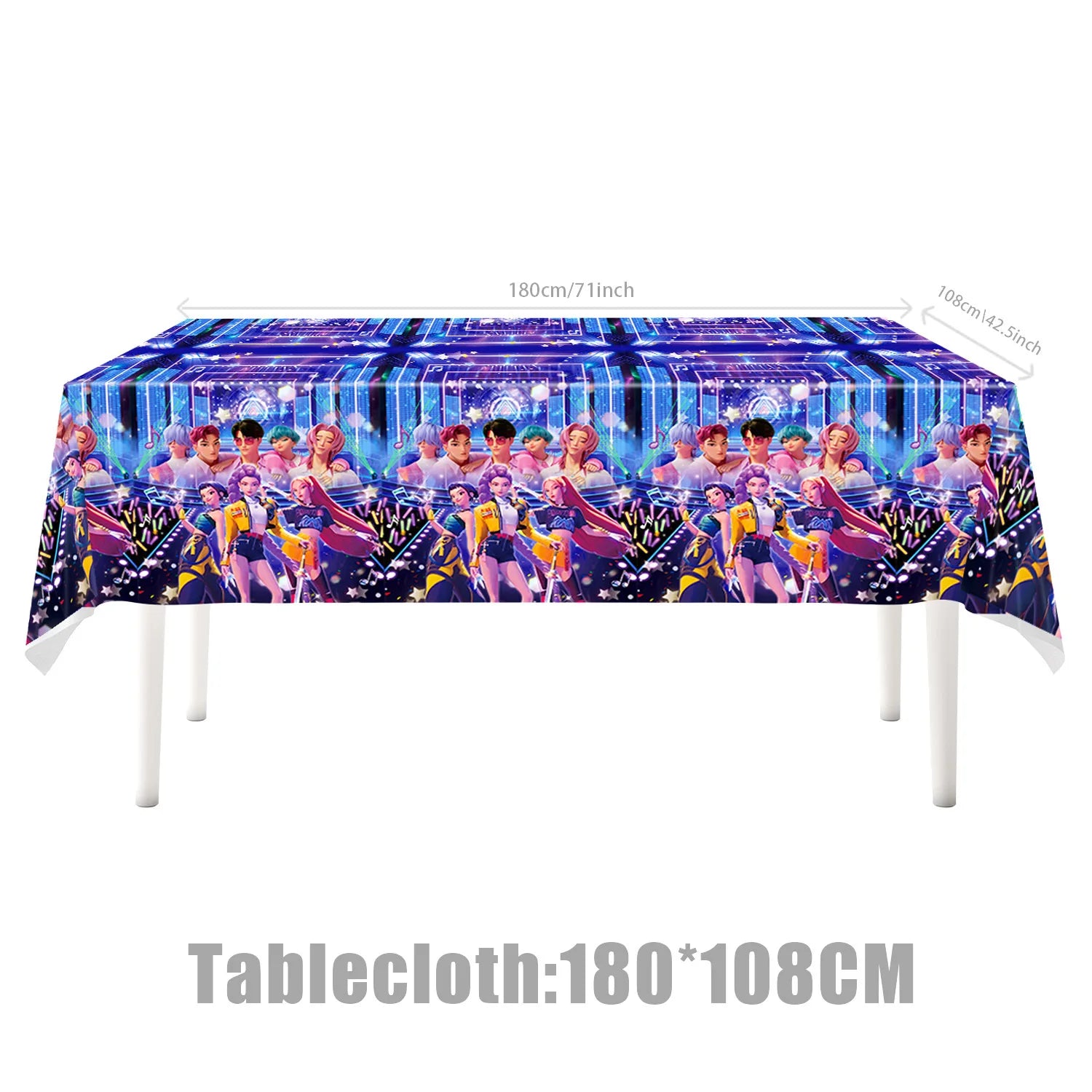 Hot K-Pop Birthday Party Decoration Set Kids Tableware Balloons Cups Plates Napkins Cake Topper Banner Gift Bag - Party Supplies