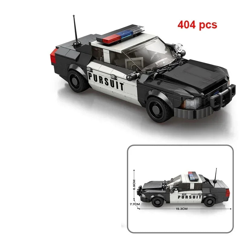 Technical Car Speed Racing Building Blocks Bricks Sets Sports Car MOC Garage City Vehicle Creative Toys For Kids