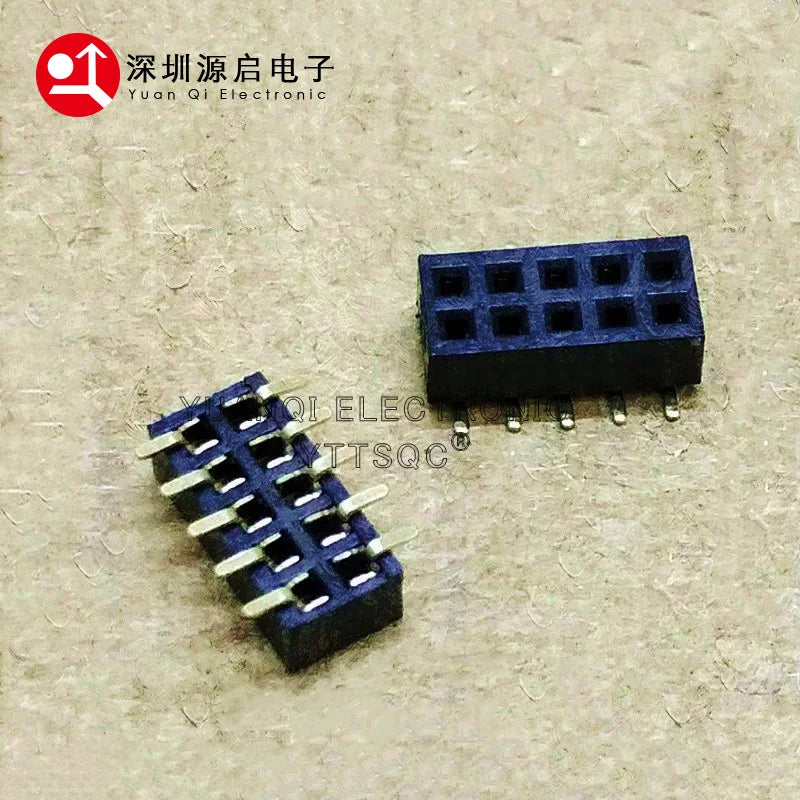 Secure your connections with this double row female pin header—featuring 2.0mm plastic height and designed as a pinheader PCB socket for reliable circuit board interfacing!