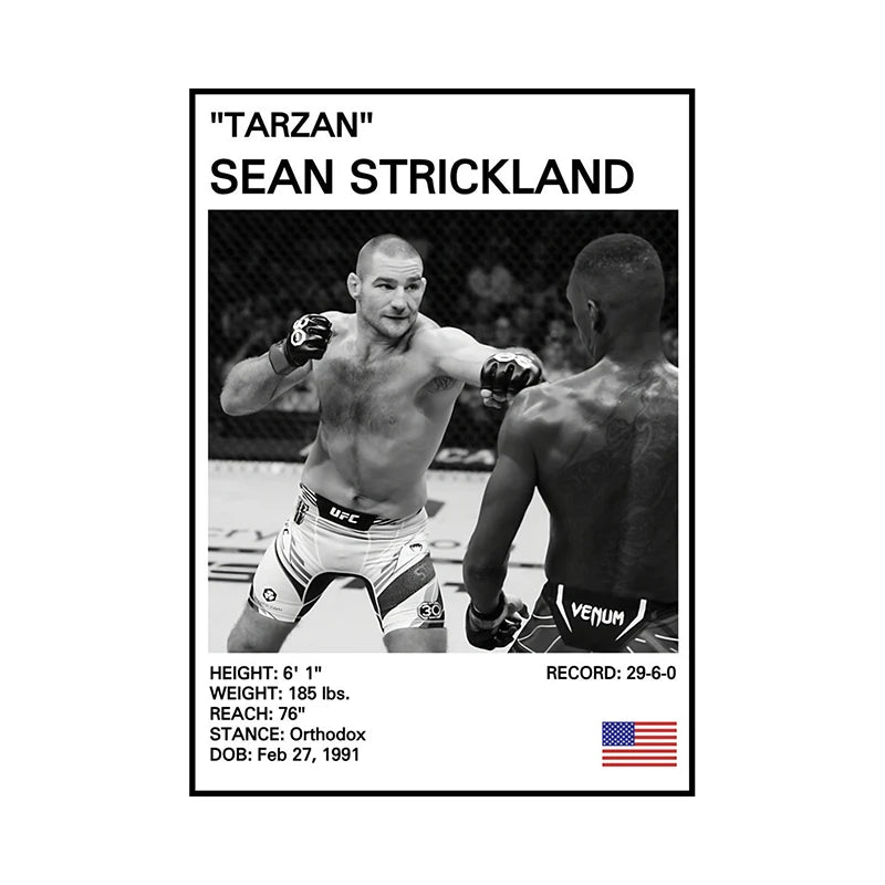 no frame Black and White Boxing Legends Canvas Poster Boxing Inspirational Canvas Painting Print Wall Art for Gym Bedroom Home