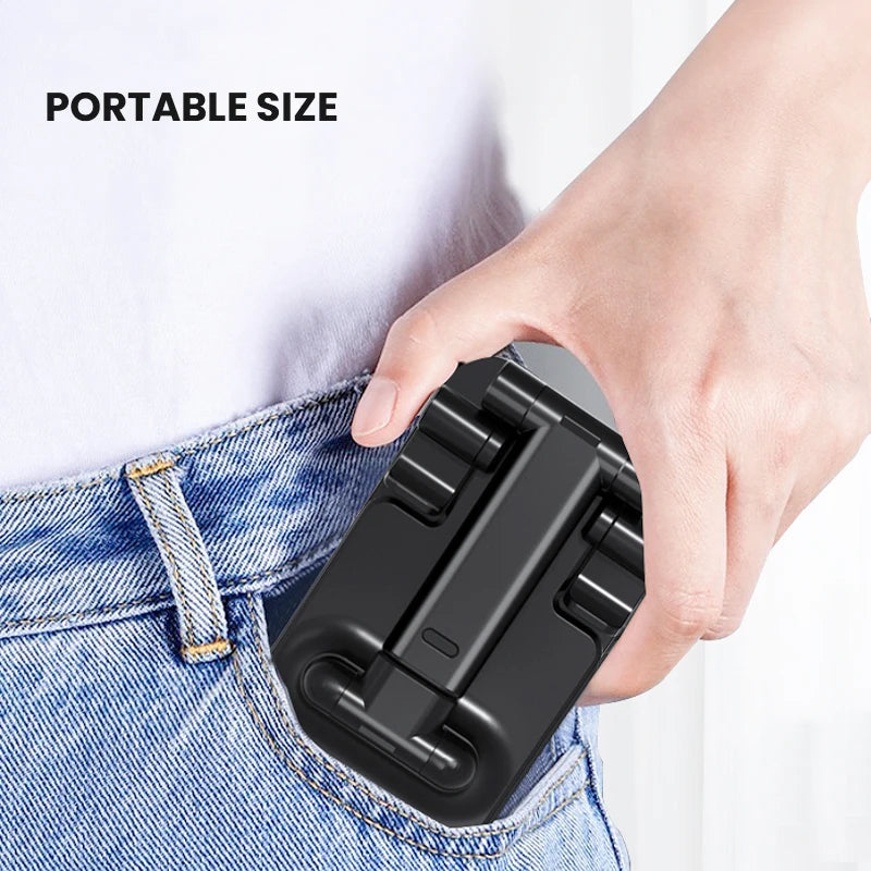 Keep your phone within easy reach with this adjustable desktop phone holder stand—perfect for hands-free use and quick access!