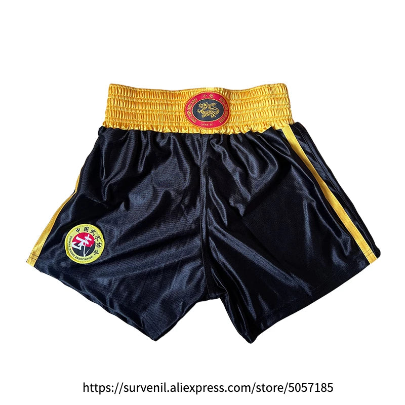 Muay Thai Shorts Quick Dry Boxing Clothes Men Women Kids Sanda Wushu Uniform Gym Martial Arts MMA Suit Boxing Shorts and Vest