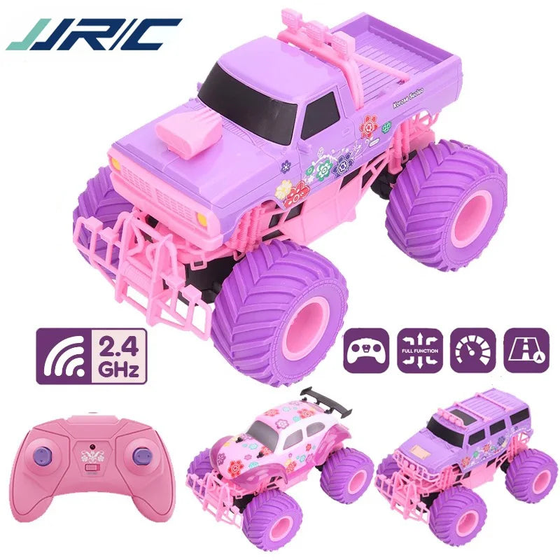 Pink 2.4G RC Car - JJRC Q157 Remote Control Off-Road Climbing Vehicle Ideal Girl's Party Gift & Christmas Toy