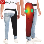 Long Hip Leg Heating Pad with Vibration Massager Leg Warmer Electric Heated Leg Wrap for Hip & Thigh & Knee & Calf Pain Relief