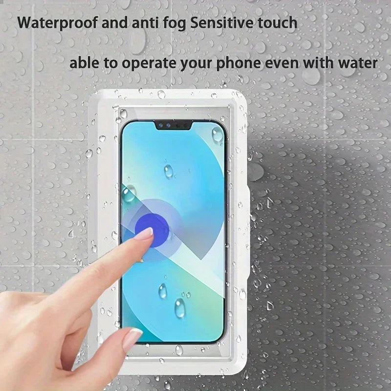 360 Rotation Waterproof and Anti-fog Mobile Phone Case for Bathroom /Shower
