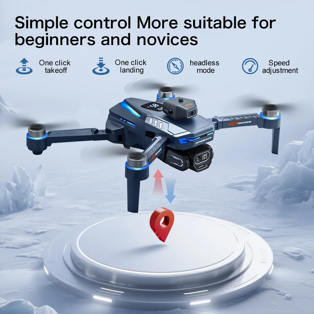 Lenovo GT8 Drone 4K 8K Professional Camera Obstacle Avoidance FPV Foldable RC Drone with Large Screen Remote Control