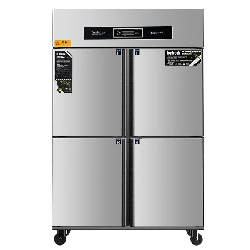 4-Door Commercial Freezer Refrigerator
