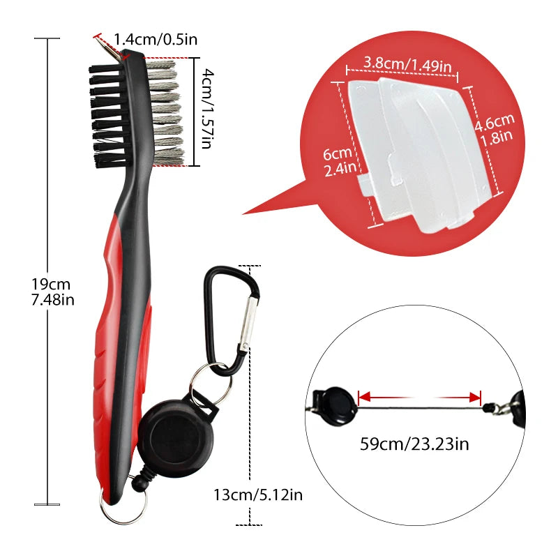 Golf Club Cleaner Golf Cleaning Brush With Carabiner Groove Sharpener Cleaner Multi Style Golf  Sports Accessories Drop Ship