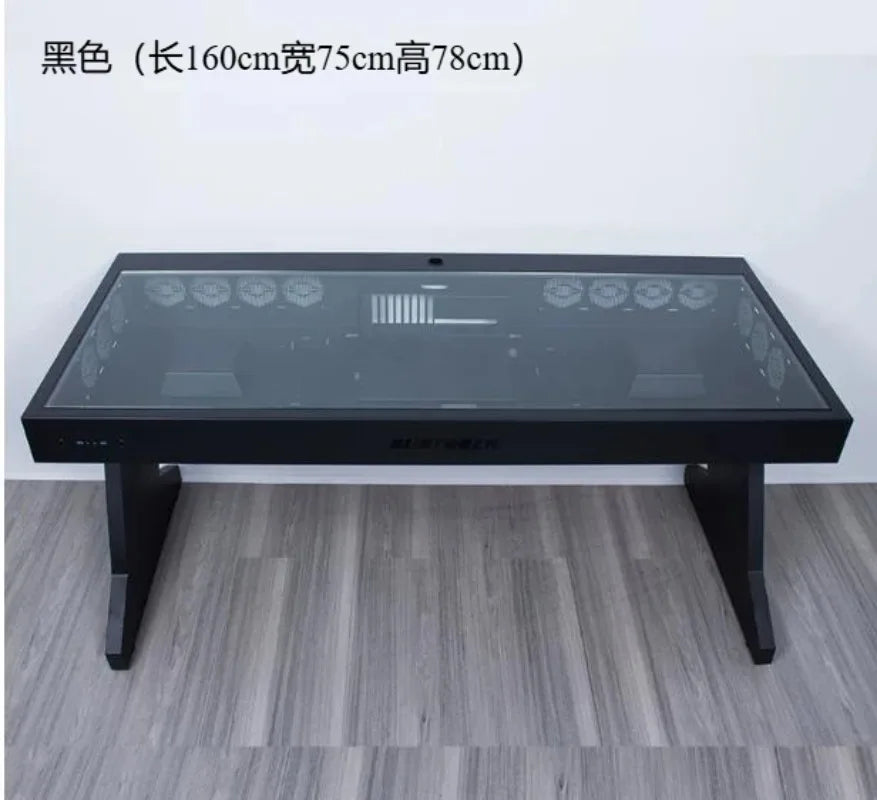 Computer Chassis Integrated Table, Two Hosts Can Be Installed for Two People, Cool Large Chassis Table,