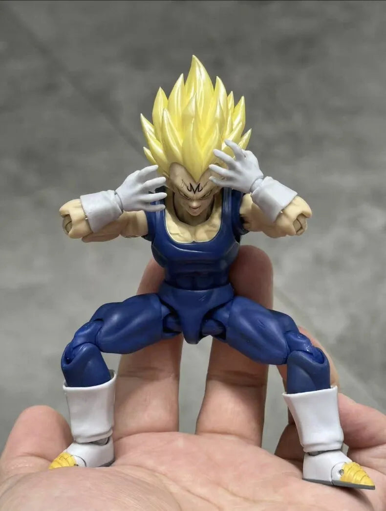  ﻿In stock Black Hole Toys & TK Super Saiyan SSJ Majin Vegeta Battle Damage Full Power anime Action Figure model toy gifts