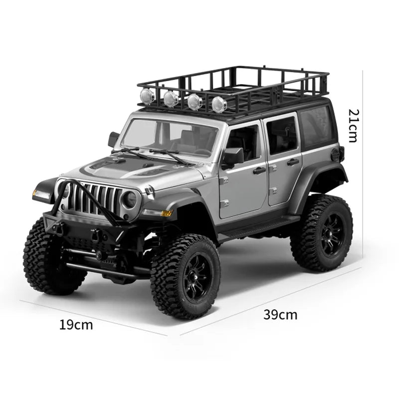 MN128 RC Crawler 1/12 Full Scale 4x4 2.4G Climbing Buggy Vehicle with LED Light 4WD Off-road Remote Control Cars Model Toys