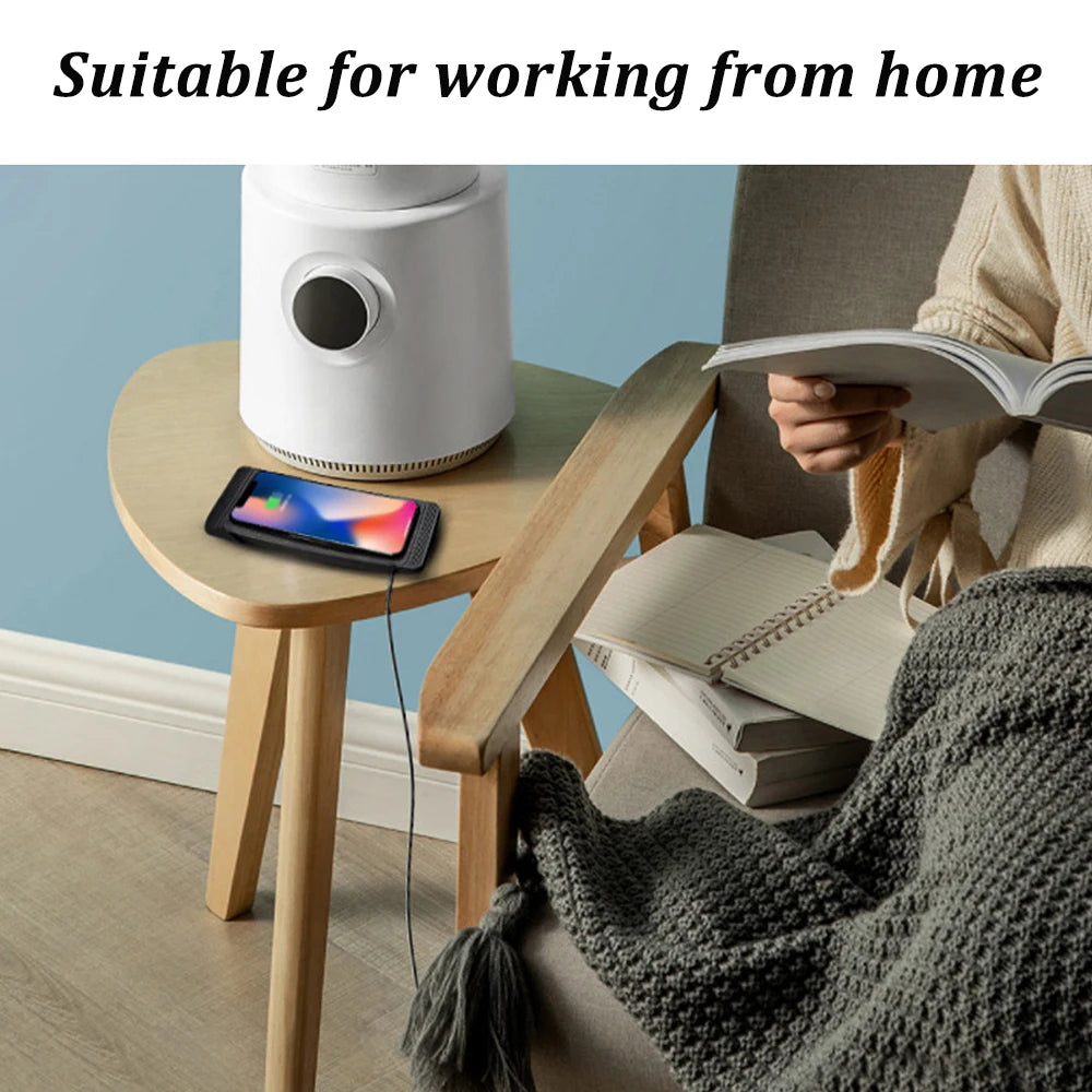 Experience hassle-free charging with this intelligent wireless charger featuring automatic sensing—perfectly compatible with Android devices for use at home or in the car!